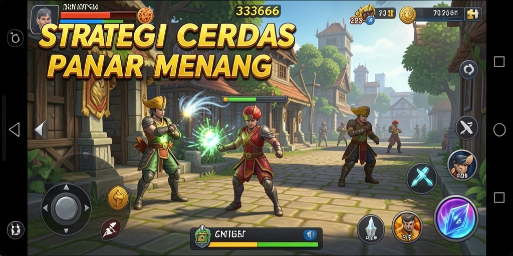 Screenshot gameplay mendebarkan dari 333666 yang menunjukkan strategi yang kompleks.
