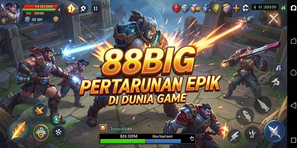 Tangkapan layar dari gameplay 88BIG menampilkan pertarungan yang mendebarkan.