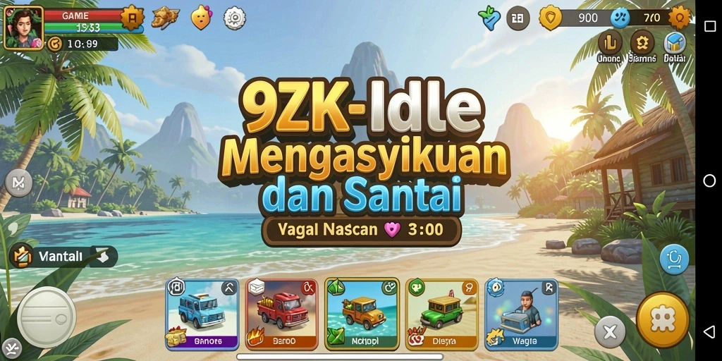 Tampilan gameplay 9ZK yang menampilkan aksi Idle yang menarik.