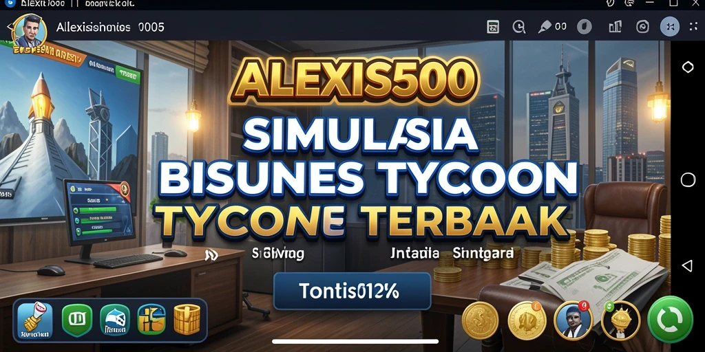 Screenshot gameplay ALEXIS500 yang menampilkan pengelolaan bisnis Tycoon.
