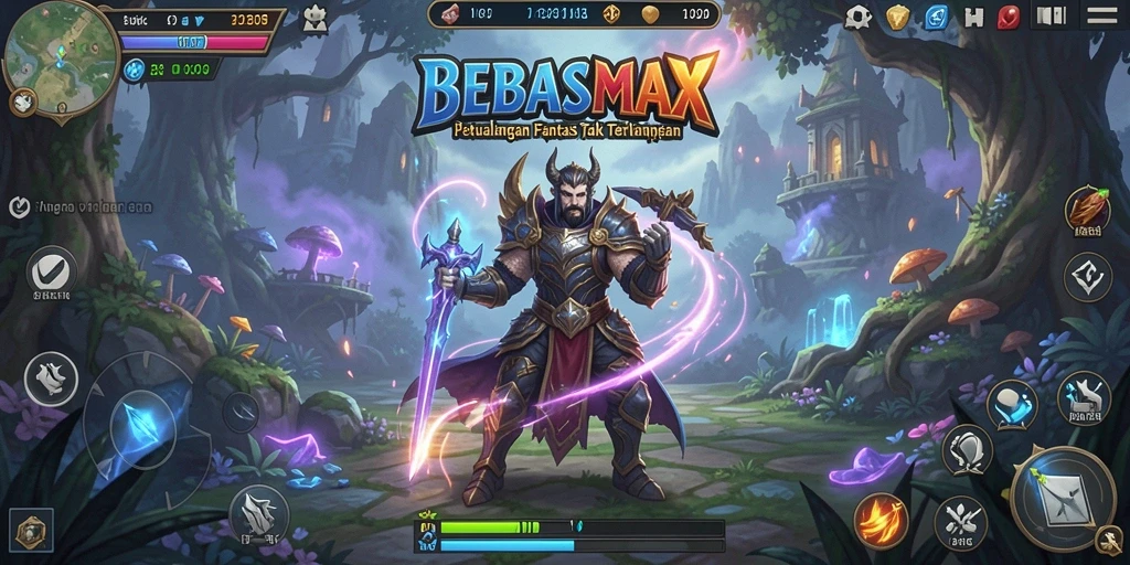Tampilan gameplay BEBASMAX dengan aksi RPG yang mendebarkan.