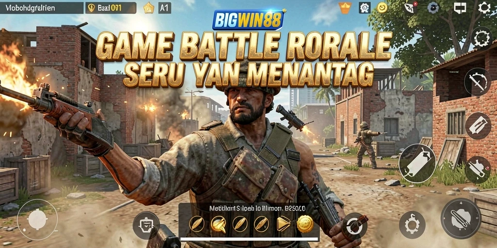 Screenshot gameplay BIGWIN88 dengan aksi pertempuran intens.