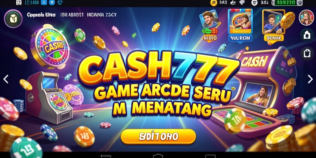 Screenshot utama CASH777 menampilkan aksi gameplay seru dan mengasyikkan.