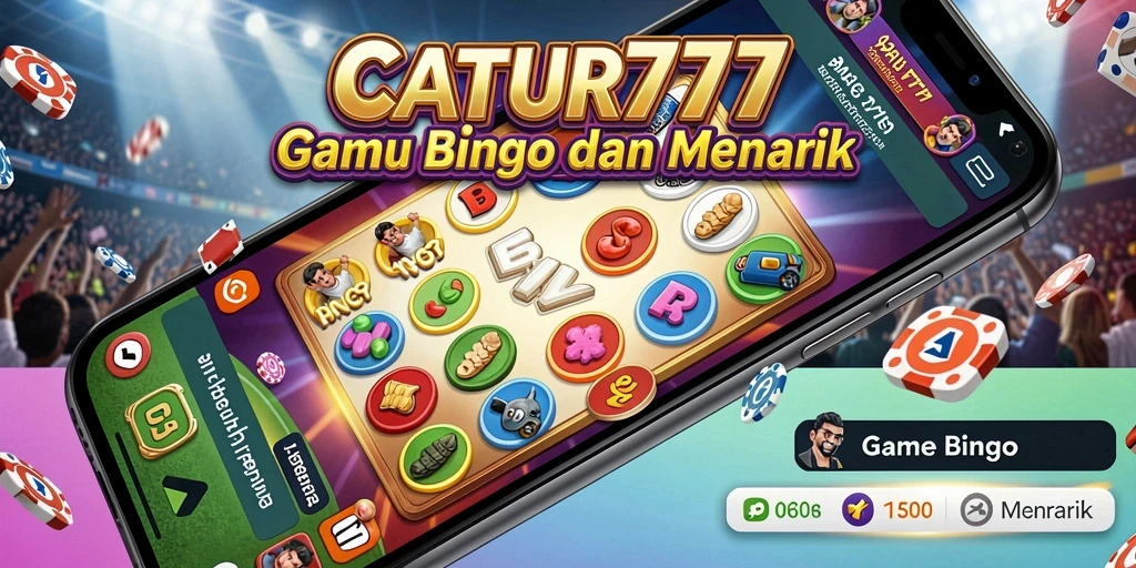 Screenshot utama CATUR777 menampilkan gameplay Bingo yang seru dan interaktif.