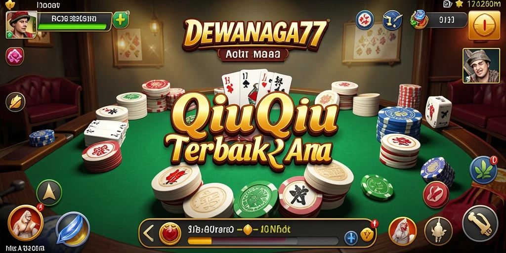 Tampilan gameplay seru di DEWANAGA77 QiuQiu.