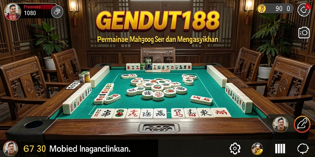 Tampilan gameplay menarik dari GENDUT188 dengan elemen Mahjong.