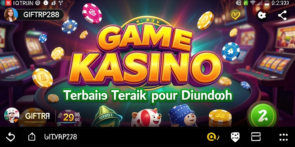Screenshot utama GIFTRP288 menampilkan gameplay Kasino yang mengasyikkan.