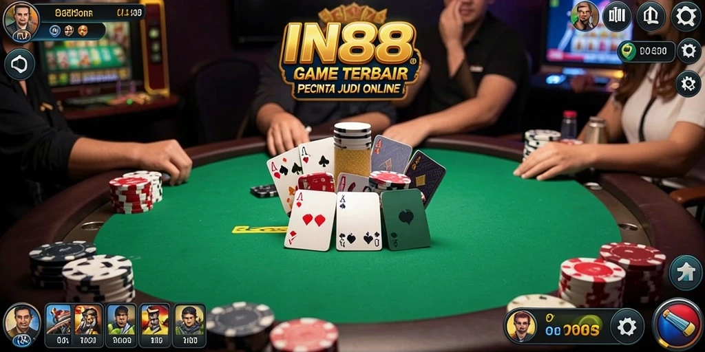 Gambaran menawan dari gameplay poker yang mengasyikkan.