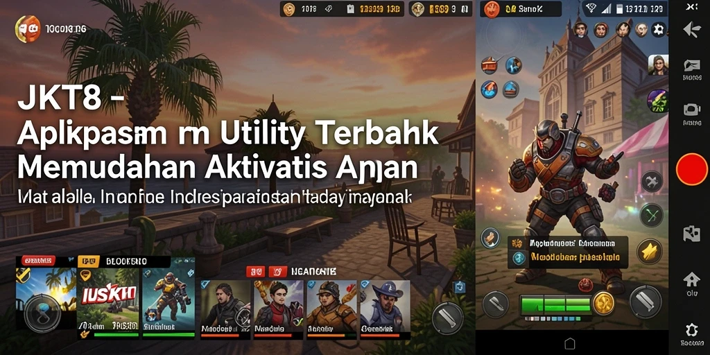 Tampilan antarmuka aplikasi JKT8 yang intuitif dan modern.