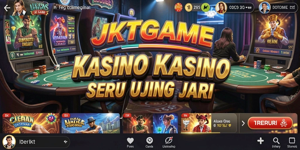 Tampilan gameplay menarik dari JKTGAME dengan nuansa kasino yang autentik.