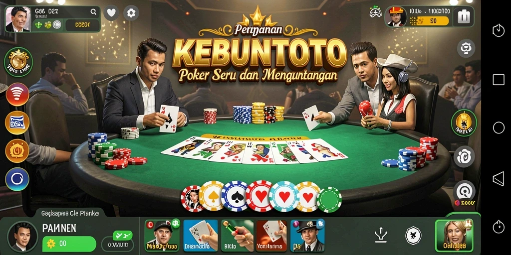 Tampilan gameplay seru dari KEBUNTOTO dengan pemain yang aktif.