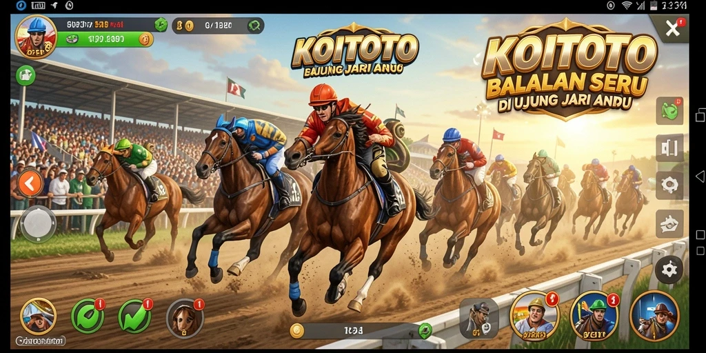 Tampilan aksi balapan mendebarkan di KOITOTO.