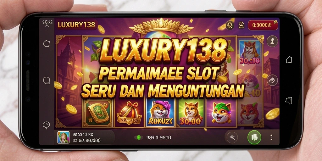 Tampilan gameplay LUXURY138 dengan fitur slot yang menarik.