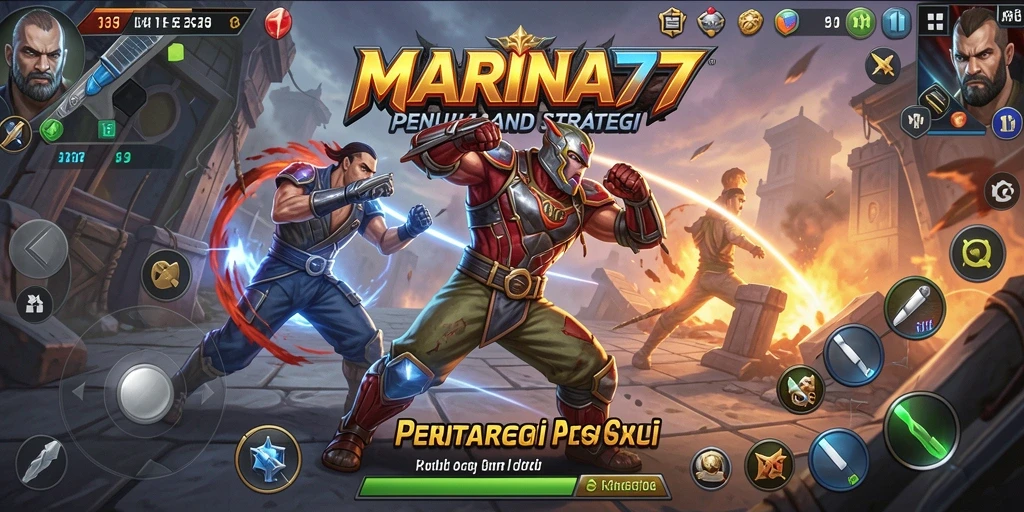 Tangkapan layar gameplay pertarungan seru di MARINA77.