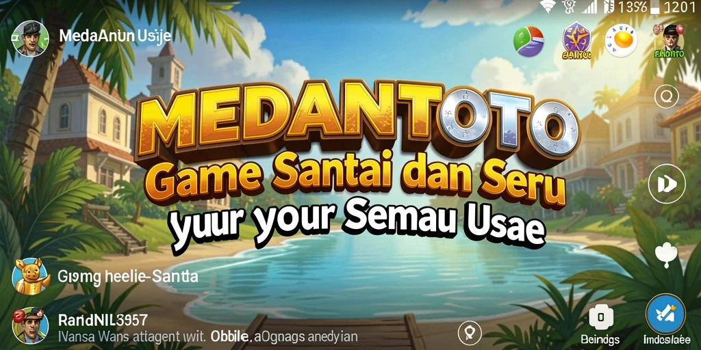 Tampilan menarik dari gameplay MEDANTOTO yang penuh warna.