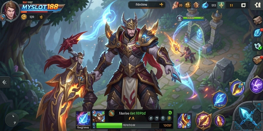 Tangkapan layar MYSLOT188 menampilkan aksi seru dalam pertarungan ARPG yang mendebarkan.