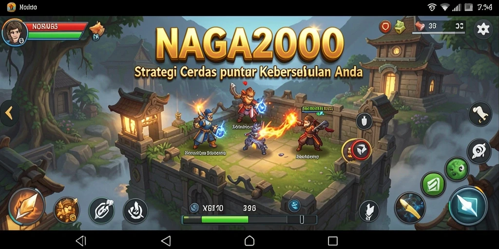 Screenshot NAGA2000 menampilkan pertarungan strategis yang menegangkan.