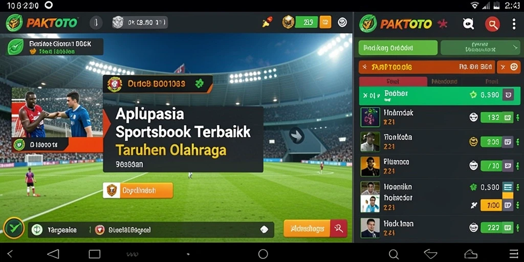Tampilan antarmuka PAKTOTO yang menarik dan intuitif saat taruhan olahraga.