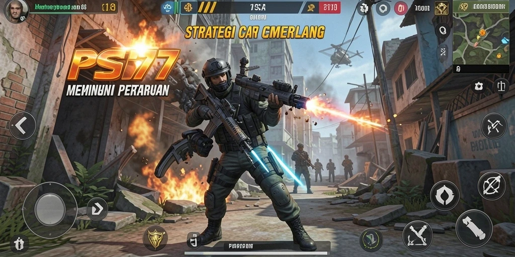 Tangkapan layar gameplay menampilkan pertarungan strategis yang mendebarkan.