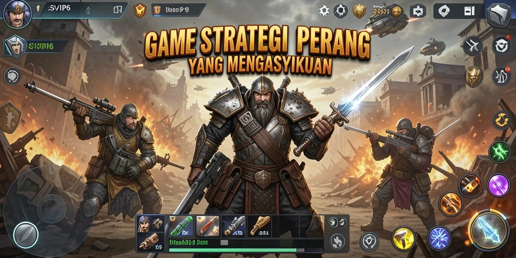 Tampilan gameplay SLG yang mendebarkan dan strategis.