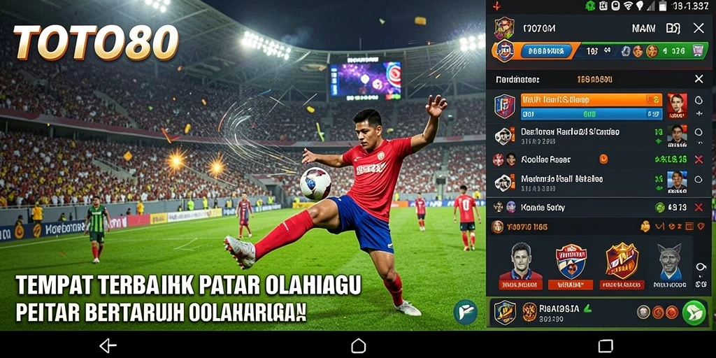 Screenshot gameplay TOTO80 yang menampilkan antarmuka taruhan olahraga.