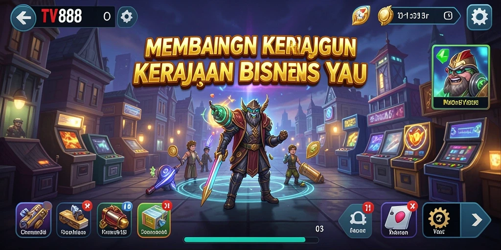 Screenshot TV888 menampilkan momen gameplay Tycoon yang menarik.